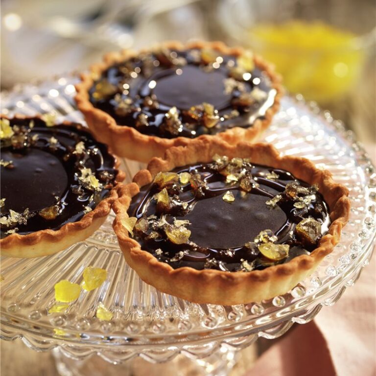 Tartaletas de Chocolate, Limón y Miel de Azahar
